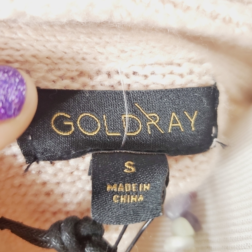 GOLD RAY SIZE S MULTICOLOR CARDIGAN FALL SWEATER NWT - Picture 9 of 10